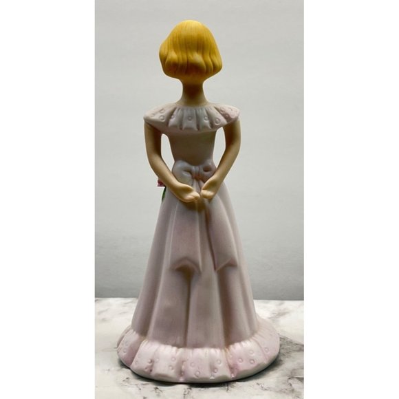 Growing Up Birthday Girls Age 13 Porcelain Blonde Figurine 1981 Enesco - Picture 2 of 8